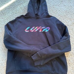 Jordan Black Hoodie with Multicolor Logo